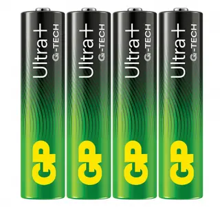 Produktfoto för GP Battery Ultra Plus Alkaline AAA/LR03 4-pack