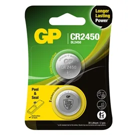 Alternativ bild 0 för GP knappcell Lithium CR2450 2-pack