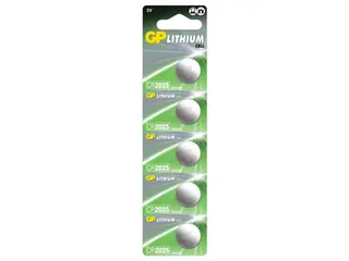 Produktfoto för GP Lithium Cell Battery CR2025 - 10-pack