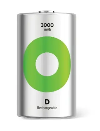 Produktfoto för GP Recyko 3000mAh D/R20 2-pack