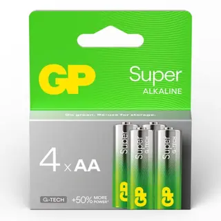 Produktfoto för GP Super - Batteri 4 x AA-typ - alkaliskt