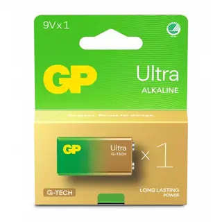 Produktfoto för GP Ultra Alkaline 9V Svanenmärkt 1-pack