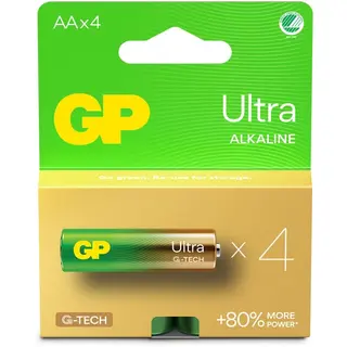 Produktfoto för GP Ultra Alkaline AA Svanenmärkt 4-pack