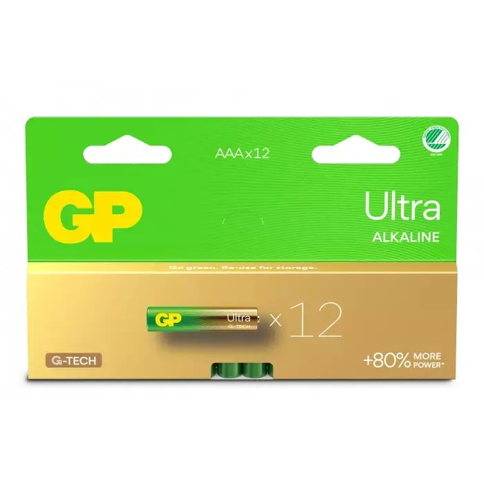 Alternativ bild 0 för GP Ultra Alkaline AAA Svanenmärkt 12-pack