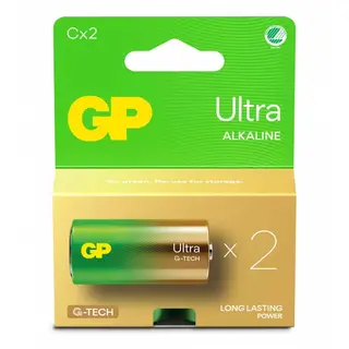Produktfoto för GP Ultra Alkaline C Svanenmärkt 2-pack