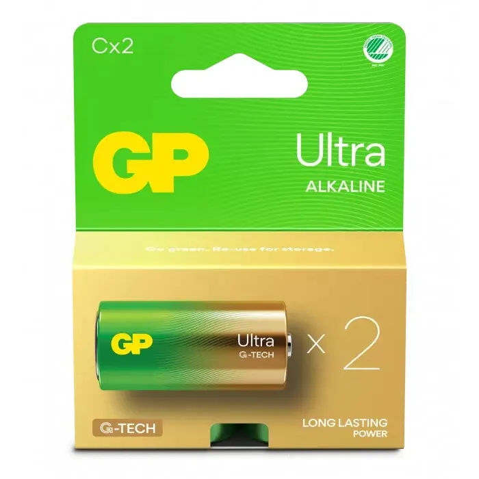 Alternativ bild 0 för GP Ultra Alkaline C Svanenmärkt 2-pack
