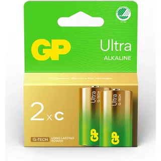 Produktfoto för GP Ultra Alkaline C Svanenmärkt 2-pack