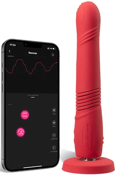 Bild 1 för GRAVITY THRUSTING DILDO - röd