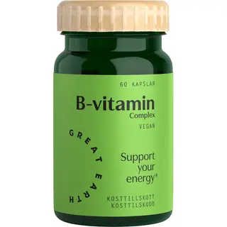 Produktfoto för Great Earth B-vitamin Complex 60 kapslar