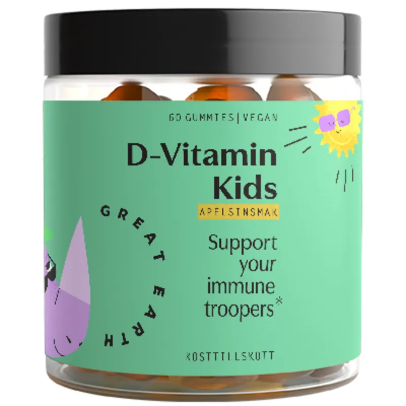 Bild 2 för Great Earth D-Vitamin Kids 60 gummies