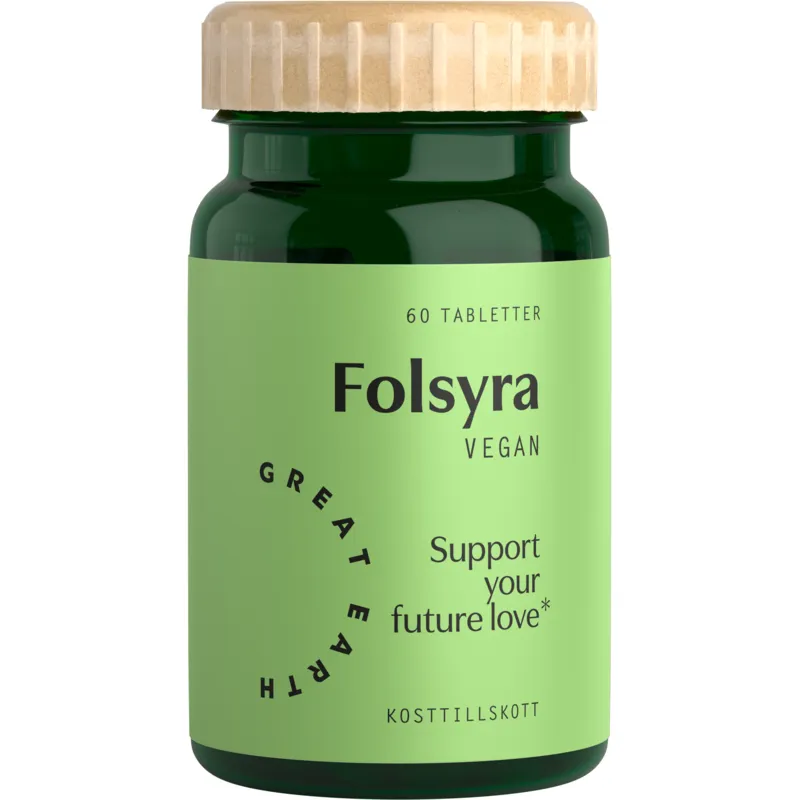 Bild 1 för Great Earth Folsyra 400 mcg 60 tabletter
