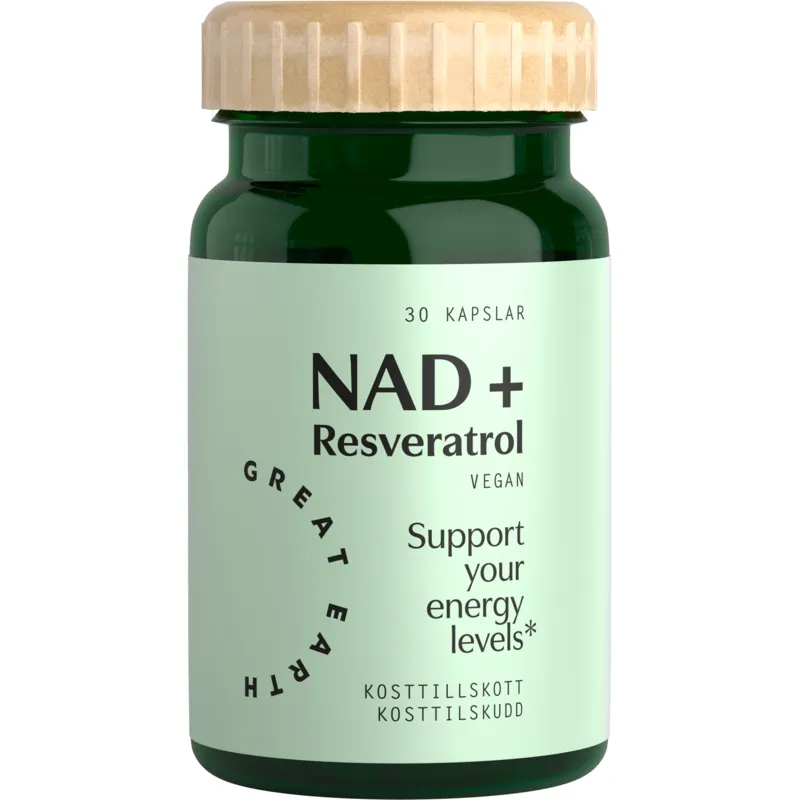 Bild 1 för Great Earth NAD+ Resveratrol 30 kapslar