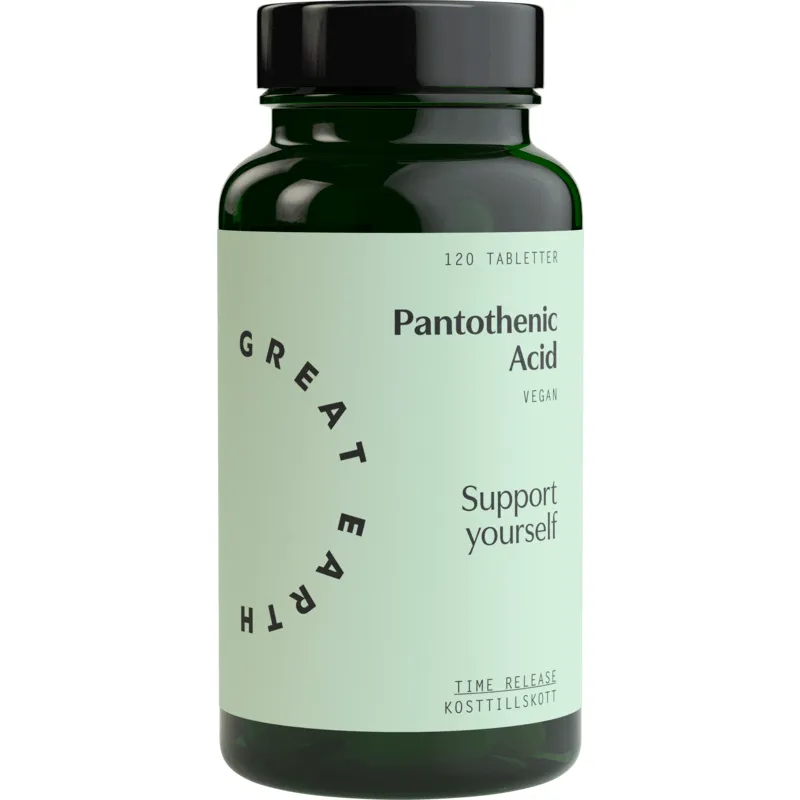 Bild 1 för Great Earth Pantothenic Acid 120 tabletter