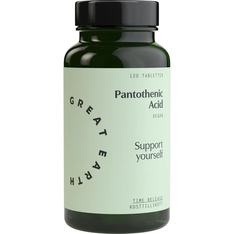 Bild 2 för Great Earth Pantothenic Acid 120 tabletter