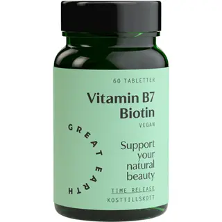Produktfoto för Great Earth Vitamin B7- Biotin 1000 mcg 60 tabletter