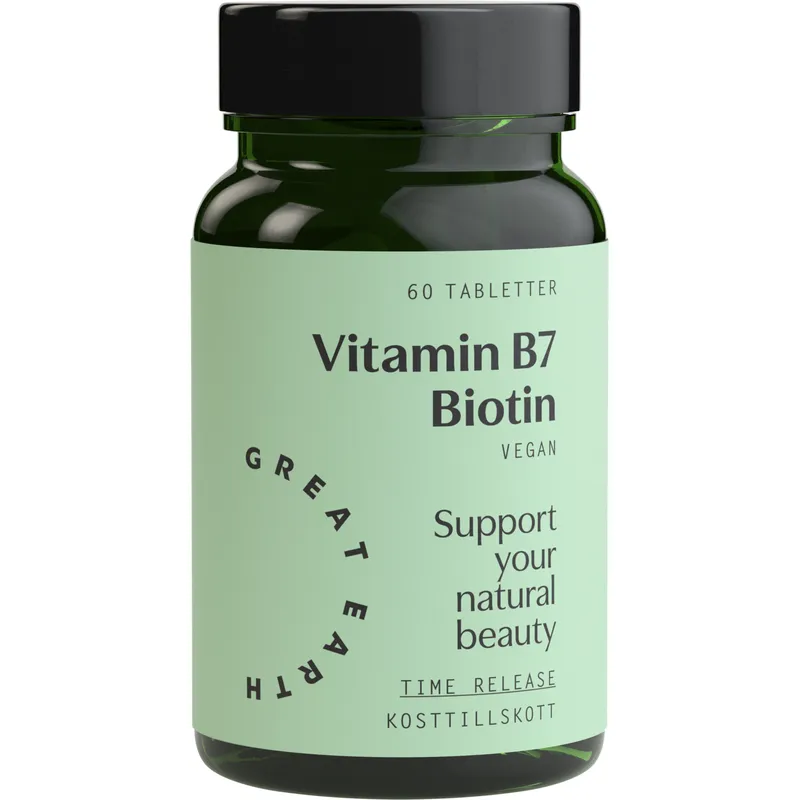 Bild 2 för Great Earth Vitamin B7- Biotin 1000 mcg 60 tabletter