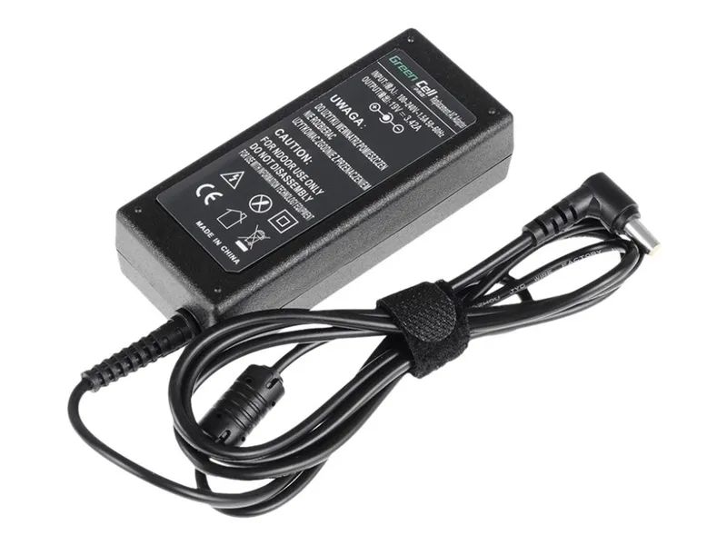 Alternativ bild 0 för Green Cell AD01P, Bärbar dator, inomhus, 60 W, 19 V, 3,42 A, Överspänning, Kortslutning