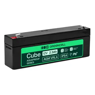 Produktfoto för Green Cell AGM VRLA 12V 2,5Ah underhållsfritt batteri (178x36x66mm)