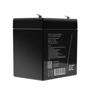 Produktfoto för Green Cell - Alarm system battery - Bly-syra - 4 Ah - svart