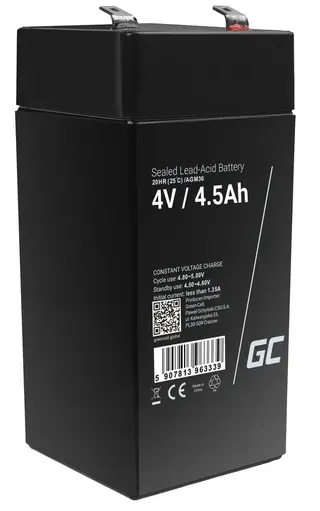 Produktfoto för Green Cell - Batteri - Bly-syra - 4.5 Ah - svart