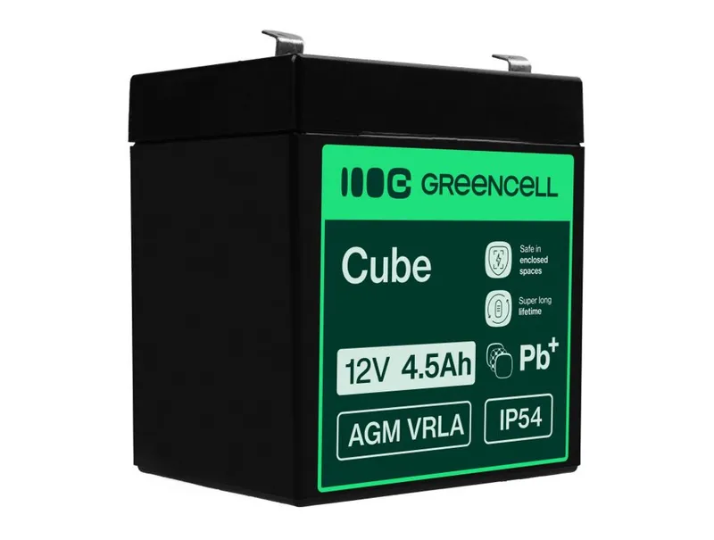 Alternativ bild 0 för Green Cell - Batteri - Bly-syra - 4.5 Ah - svart