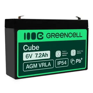 Produktfoto för Green Cell - Batteri - Bly-syra - 7.2 Ah - svart