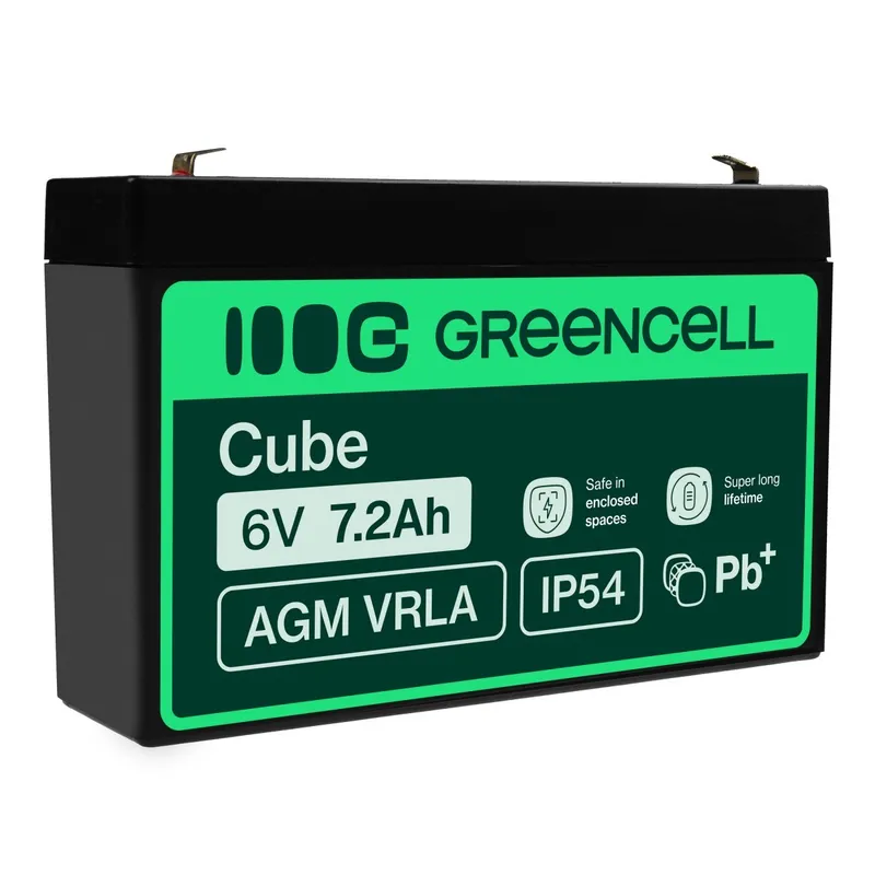 Alternativ bild 0 för Green Cell - Batteri - Bly-syra - 7.2 Ah - svart