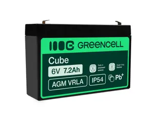 Produktfoto för Green Cell - Batteri - Bly-syra - 7.2 Ah - svart