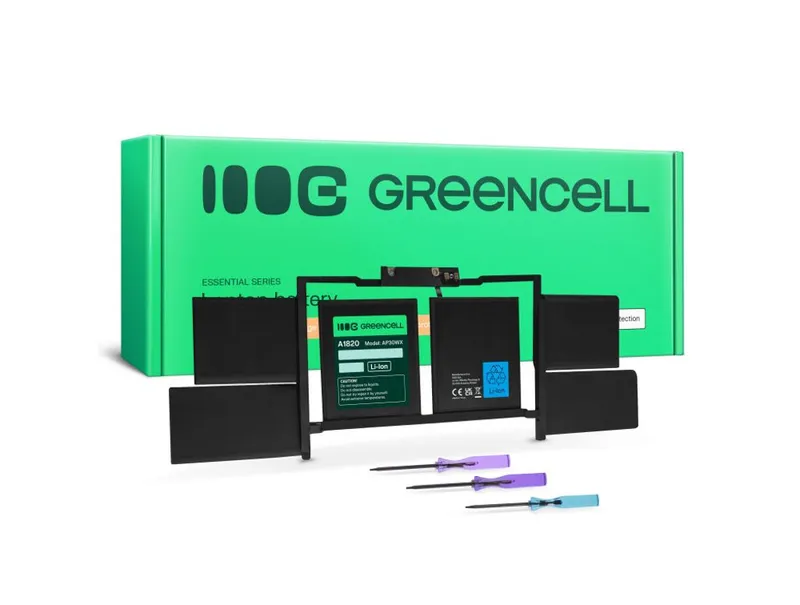 Alternativ bild 0 för Green Cell - Batteri för bärbar dator (likvärdigt med: Apple A1820) - litiumpolymer - 6-cells - 6600 mAh - 75 Wh - svart