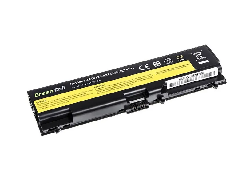 Alternativ bild 0 för Green Cell - Batteri för bärbar dator (likvärdigt med: Lenovo 45N1001) - litiumjon - 6-cells - 4400 mAh - svart