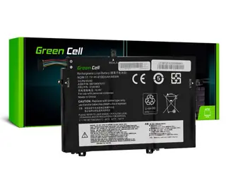 Produktfoto för Green Cell - Batteri för bärbar dator (likvärdigt med: Lenovo L17C3P52, Lenovo L17M3P53, Lenovo L17M3P54, Lenovo L17L3P52) - litiumpolymer - 3-cells - 4100 mAh