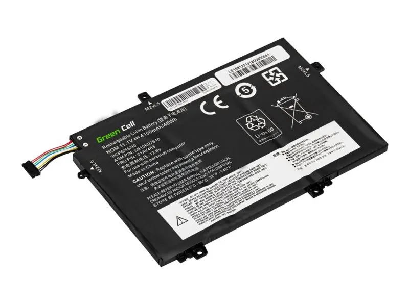 Alternativ bild 0 för Green Cell - Batteri för bärbar dator (likvärdigt med: Lenovo L17C3P52, Lenovo L17M3P53, Lenovo L17M3P54, Lenovo L17L3P52) - litiumpolymer - 3-cells - 4100 mAh