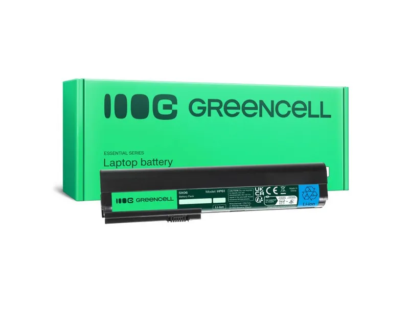 Alternativ bild 0 för Green Cell batteri SX09 för HP EliteBook 2560p 2570p