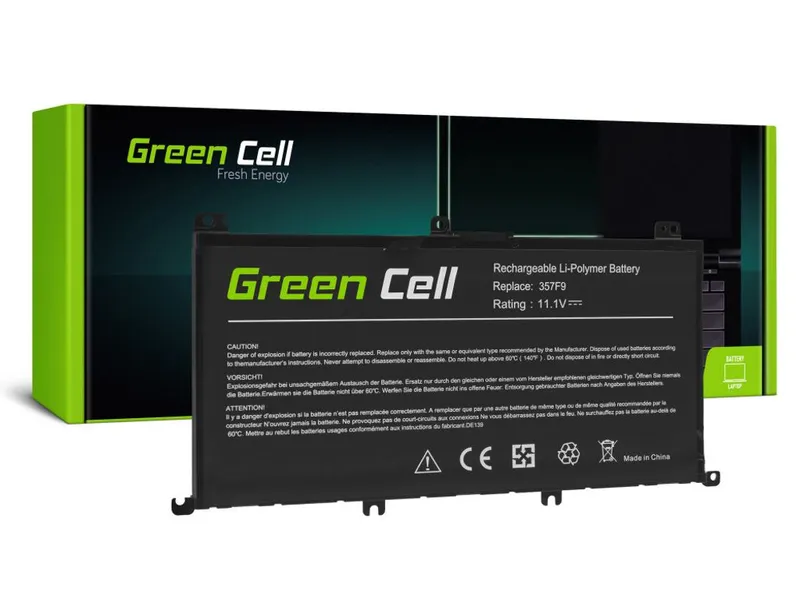 Alternativ bild 0 för Green Cell Batteri till Dell Inspiron 15 5576 etc. 4200mAh, 11.1V