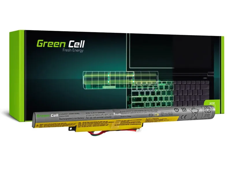 Alternativ bild 0 för Green Cell Batteri till Lenovo IdeaPad P500, Z510 etc. 2200mAh, 14.4V