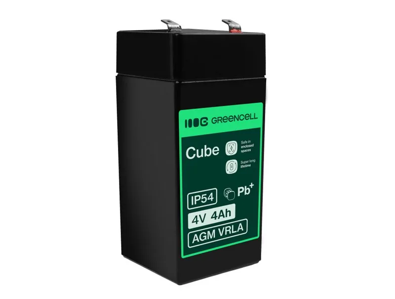 Alternativ bild 0 för Green Cell - Cash register battery - Bly-syra - 4 Ah - svart