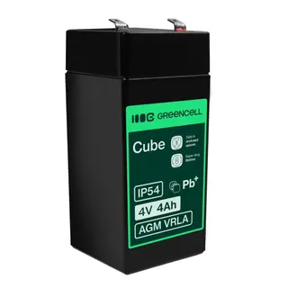 Produktfoto för Green Cell - Cash register battery - Bly-syra - 4 Ah - svart