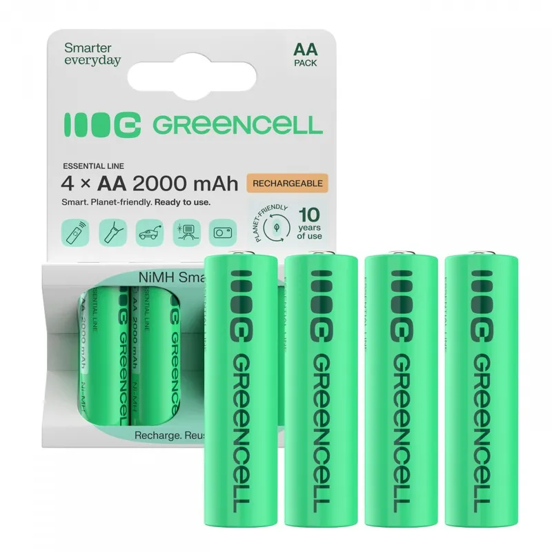 Alternativ bild 0 för Green Cell GR02 household battery