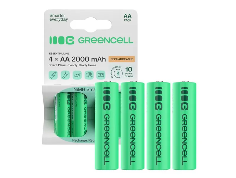 Alternativ bild 0 för Green Cell GR02 household battery