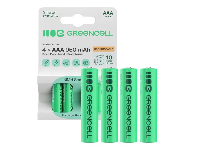 Alternativ bild 0 för Green Cell HR03 battery - 4 x AAA - NiMH