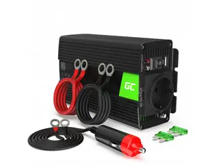 Produktfoto för Green Cell INV01DE - DC-AC-omriktare - DC 12 V - 300 Watt - Europa - svart