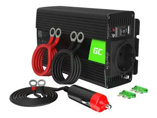 Produktfoto för Green Cell INV03DE - DC-AC-omriktare - DC 12 V - 500 Watt - Europa - svart