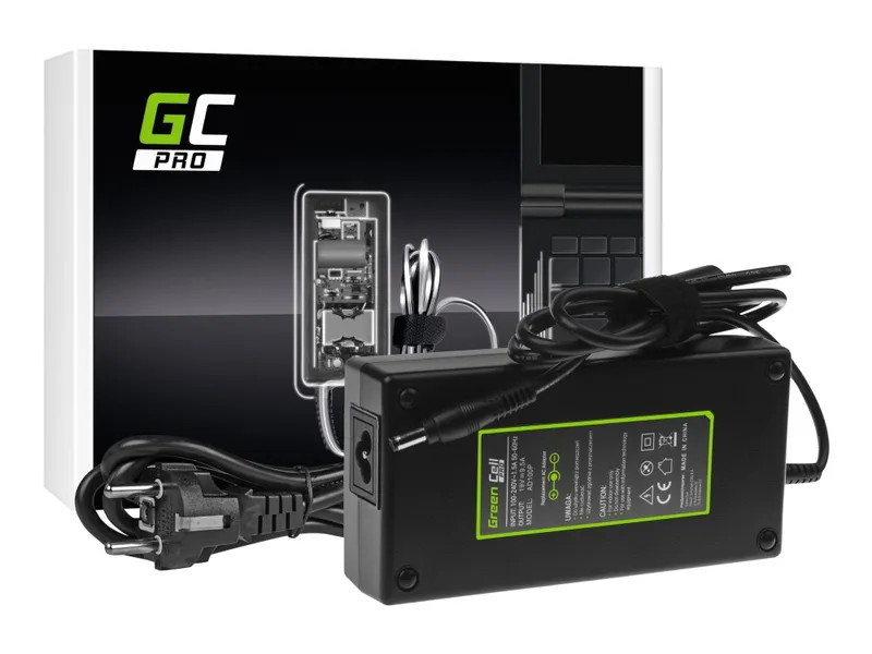 Alternativ bild 0 för Green Cell PRO - Strömadapter - AC - 180 Watt - svart - för ASUS ROG G750  MSI GT60 2OJWS  GT60 2PE  GT60 2QD  GT60 2QE  GT70 2PC  GT70 2PE  GT70 2QD