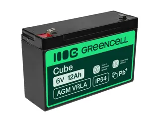 Produktfoto för Green Cell - UPS-batteri - 1 x batteri - Förseglat med blysyra (SLA) - 12 Ah - svart