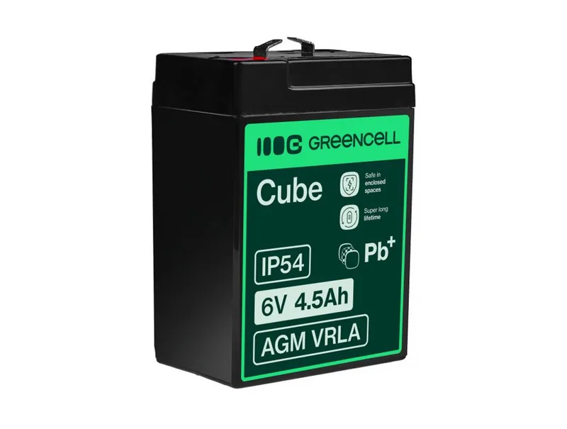 Alternativ bild 0 för Green Cell - UPS-batteri - 1 x batteri - Förseglat med blysyra (SLA) - 4.5 Ah - svart