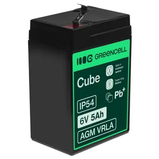 Produktfoto för Green Cell - UPS-batteri - 1 x batteri - Förseglat med blysyra (SLA) - 5 Ah - svart