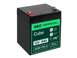Produktfoto för Green Cell - UPS-batteri - 1 x batteri - Förseglat med blysyra (SLA) - 5 Ah - svart