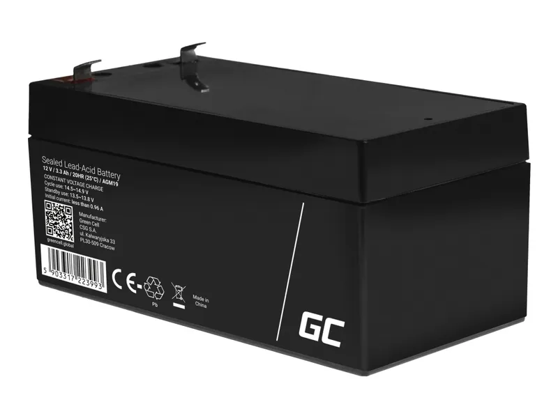 Alternativ bild 0 för Green Cell - UPS battery - Sealed Lead Acid (SLA) - 3.3 Ah