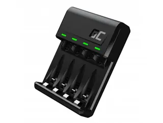 Produktfoto för Green Cell VitalCharger - Batteriladdare - 4 x batterier laddas - 0.5 Watt - 1.2 A - svart