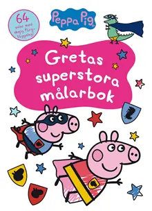 Produktfoto för Greta Gris Gretas superstora målarbok